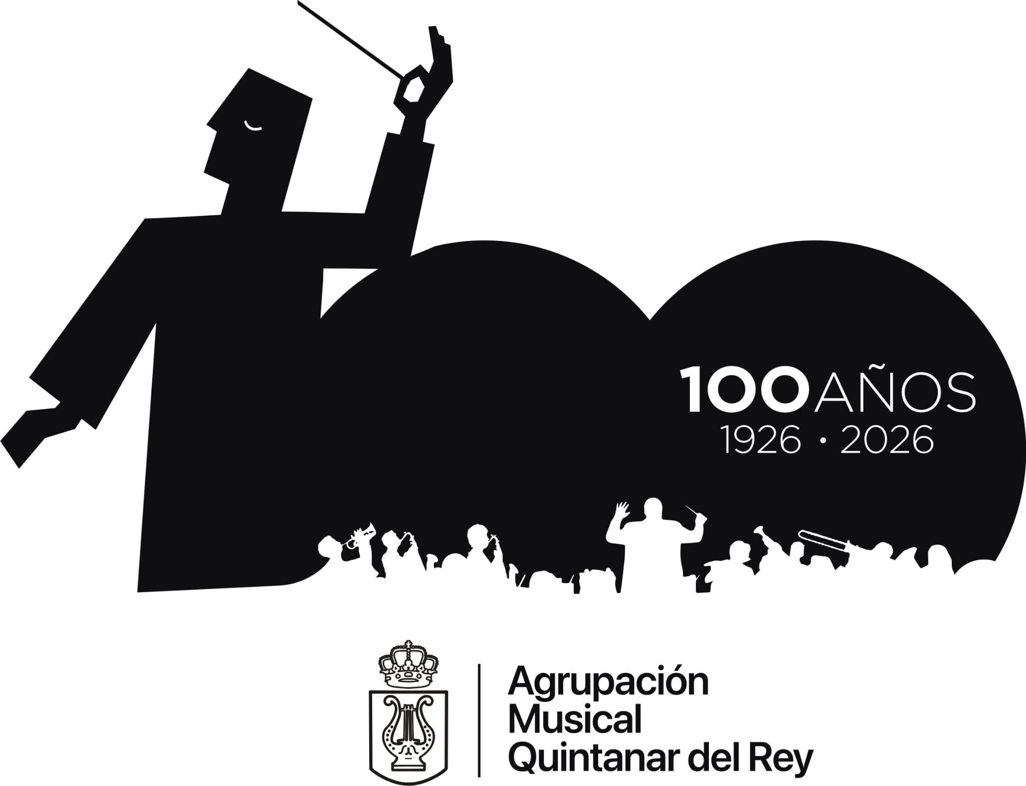 Logo Centenario Agrupación Musical Quintanar del Rey 1926-2026